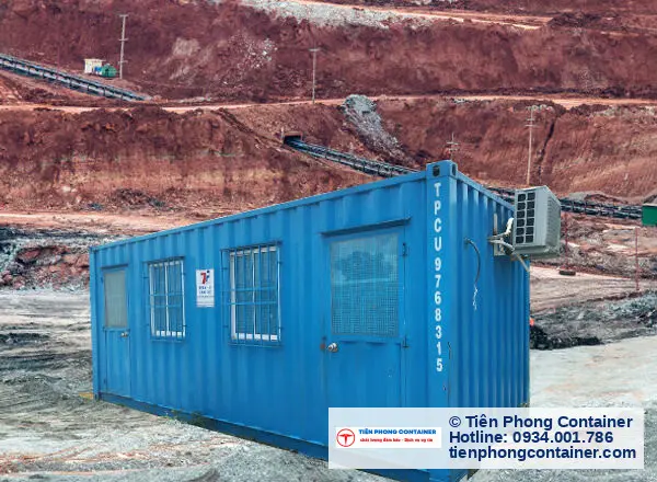 Container văn phòng 20 feet có nhà vệ sinh cho thuê tại KCN Mỹ Phước 2 - Tiên Phong Container