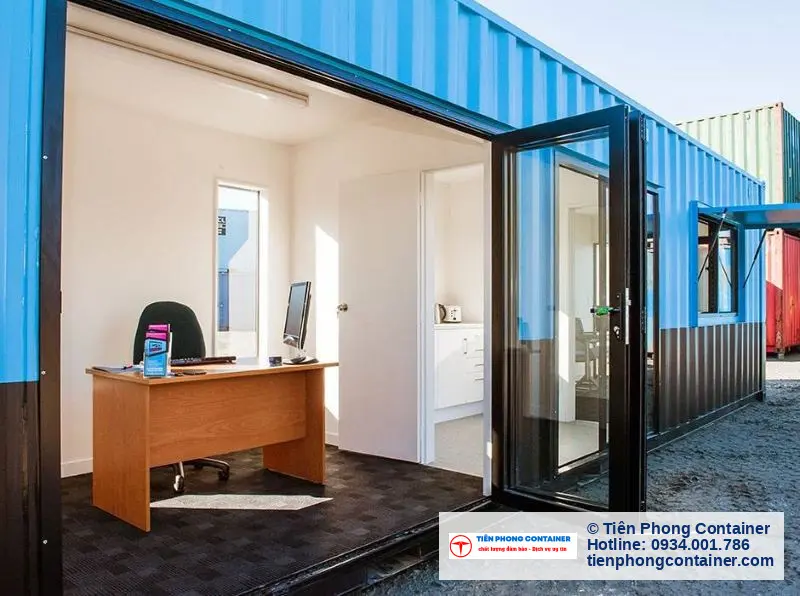 Container Van Phong 40 Feet Co Toilet
