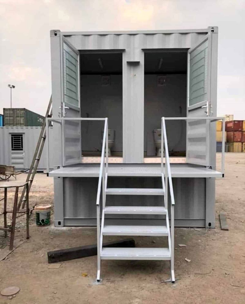 container vệ sinh di động bồn tự hoại 10 feet