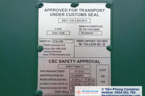 Tien Phong Container Tam Csc