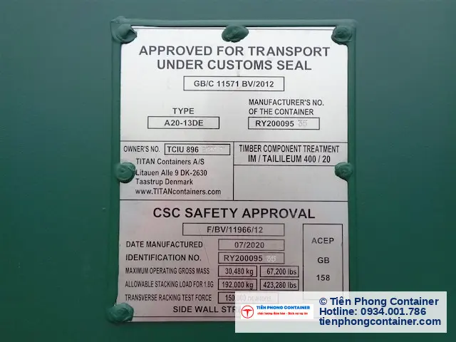 Tien Phong Container Tam Csc