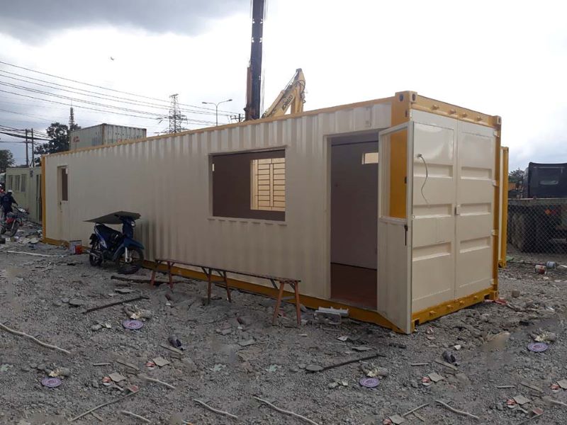 container văn phòng 40 feet làm quán cafe