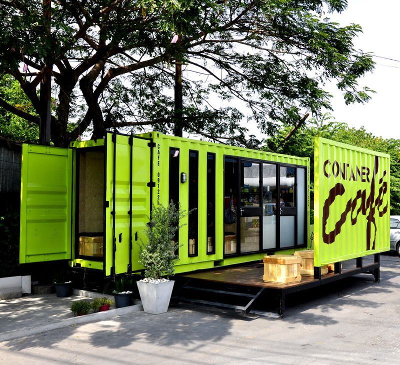 container văn phòng 40 feet làm quán cafe