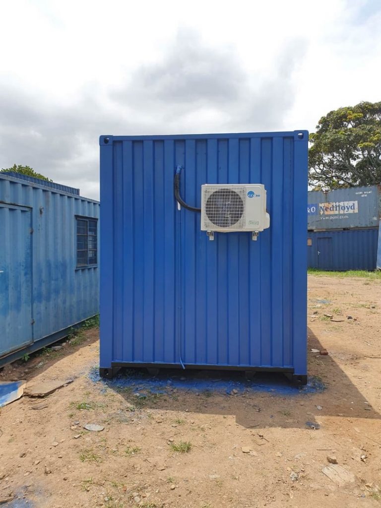 lắp đặt điều hòa trong container văn phòng