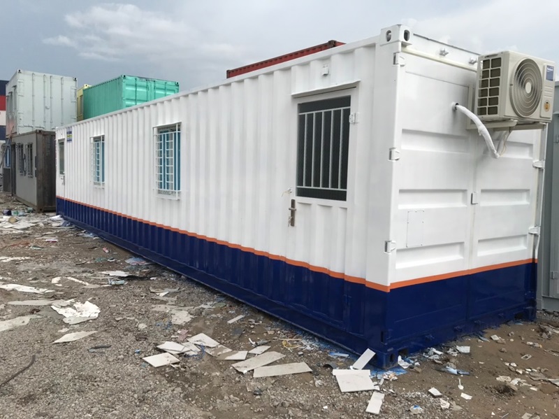 lắp đặt điều hòa trong container văn phòng