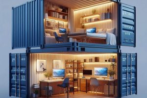 Thiết kế container văn phòng sang trọng, hiện đại