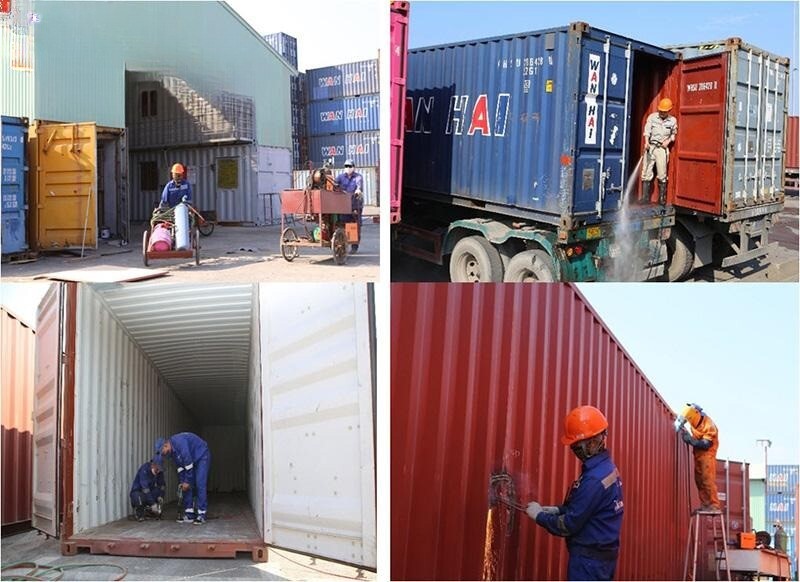 vệ sinh container khô