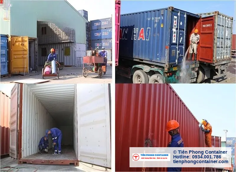 vệ sinh container khô