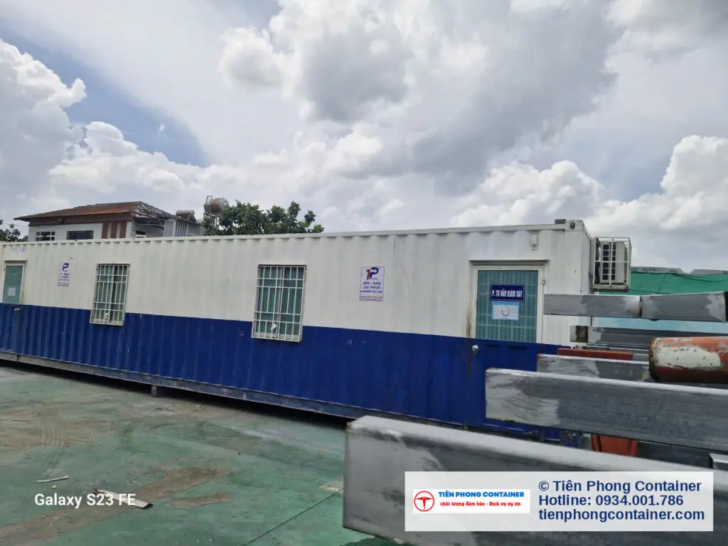 Container Văn Phòng 40ft, Văn Phòng Có WC Tại Cảng Long Bình Và Cảng Thị Vải: Ảnh Bàn Giao