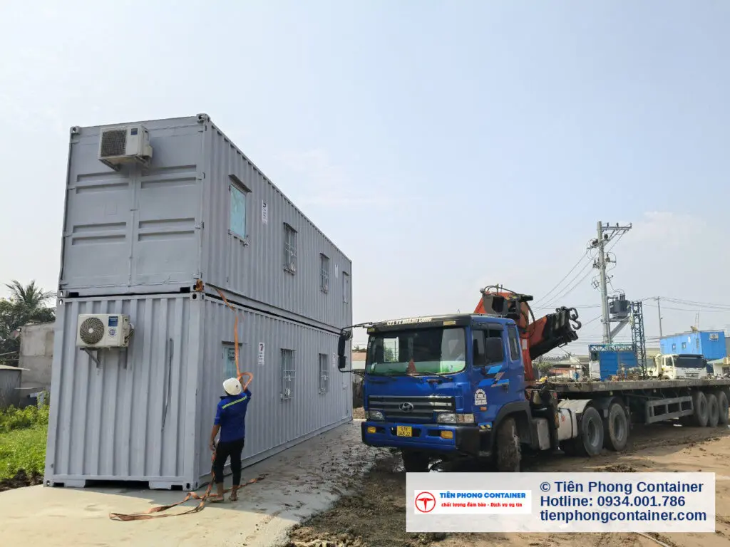 Container Văn Phòng 40ft Hai Tầng Và Container Kho Tại Đức Hòa, Hữu Thạnh, KCN Long Hậu (Long An)